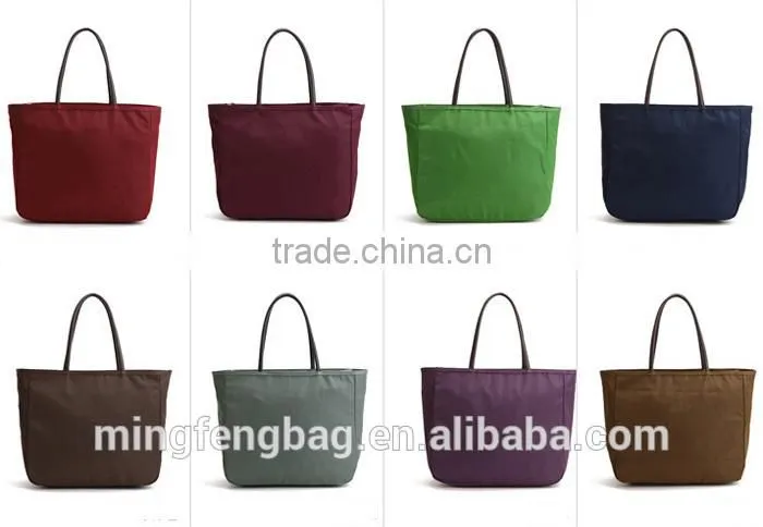 Custom Waterproof NylonTote and Shoulder Portable Large Women Classic Shopping Bag