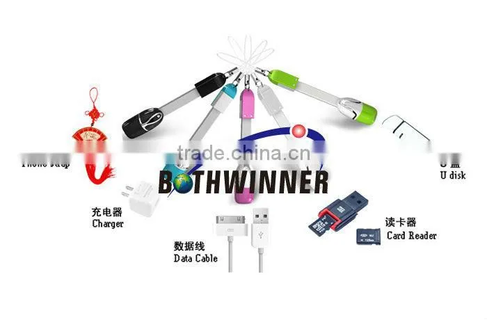 Card reader with USB charger support data transmission