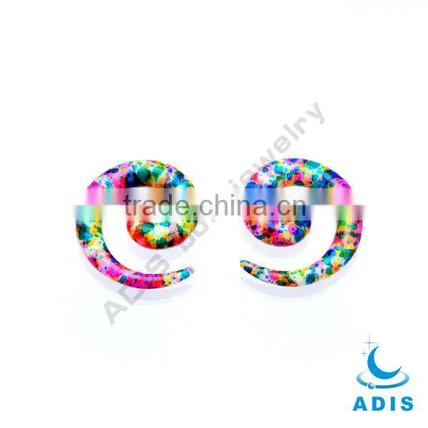 aquamarine zircon stone in body piercing jewelry