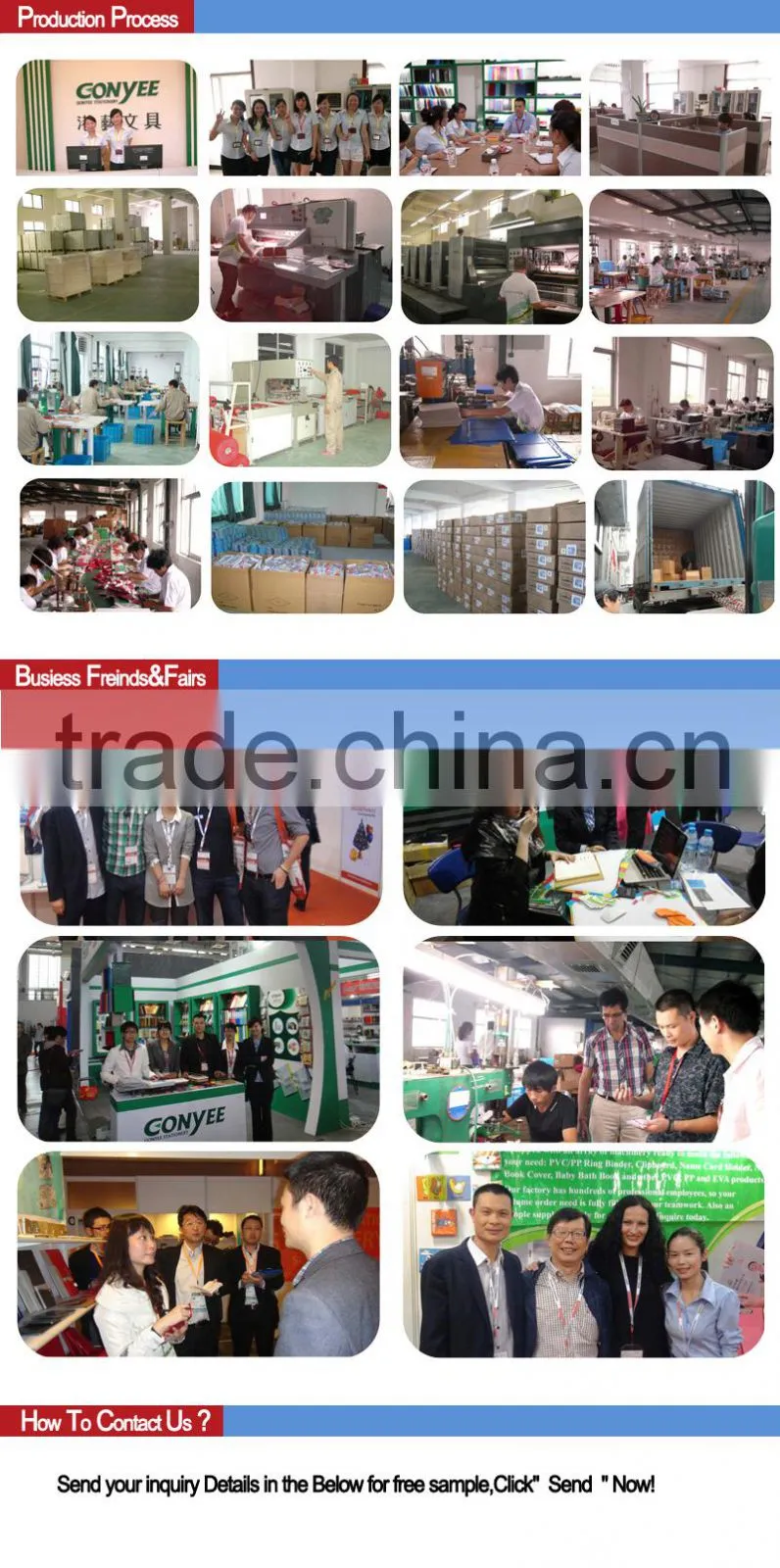 Customized Palstic Vinyl 2 Ring A4 Pvc Binder / Pvc File Folder