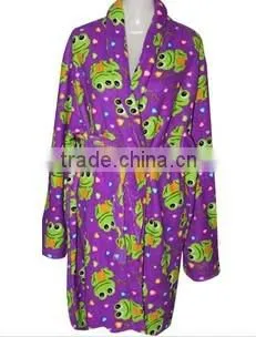 flowers printed wholesale bathrobe