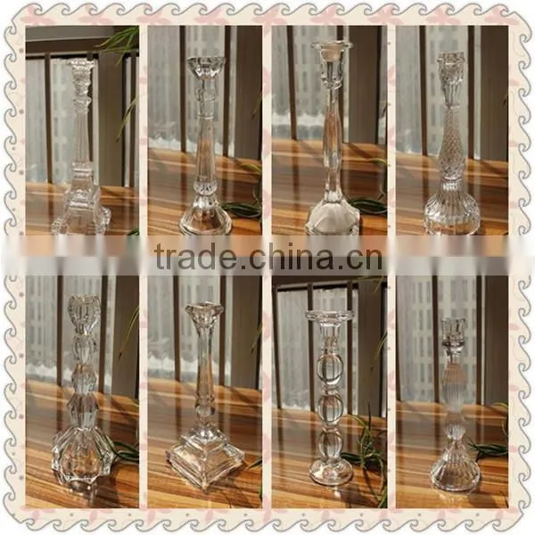 Trade Assurance crystal gold candle holder centerpieces