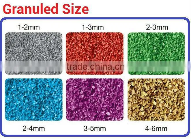 epdm rubber raw material!! rubber roofing material, colored EPDM granules manufacturer FL-M-1785