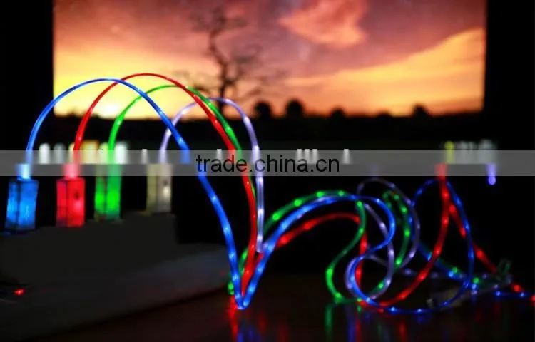 Wholesale LED Mobile Data Cable, TPE USB Charging Cable V8 Android Cable
