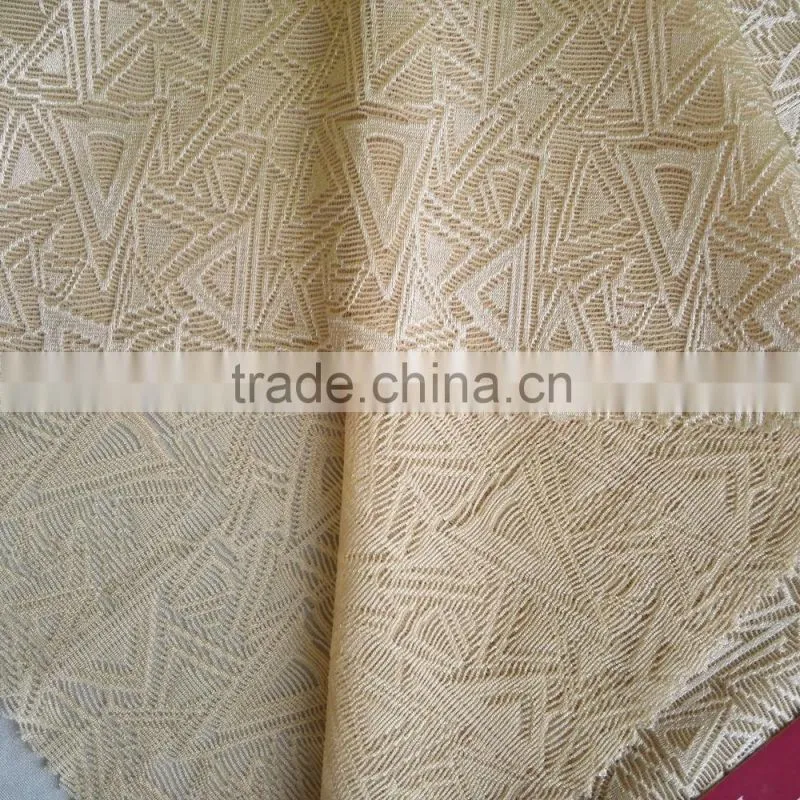 Factory new design 90/10 nylon spandex triangles patern jacquard fabric, female dress jacquard fabric