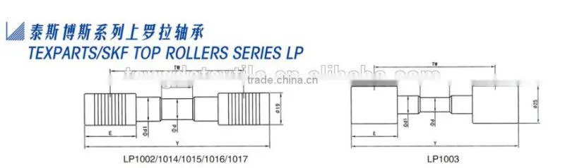 spinning machinesspare pars TEXPARTS/SKF TOP ROLLERS SERIES LP