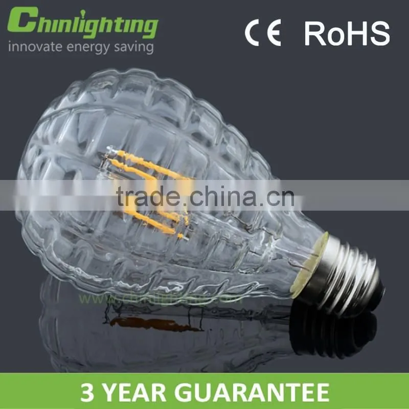 China shenzhen factory price 25000h 120v 230v 2200k filament bulb e27 e26