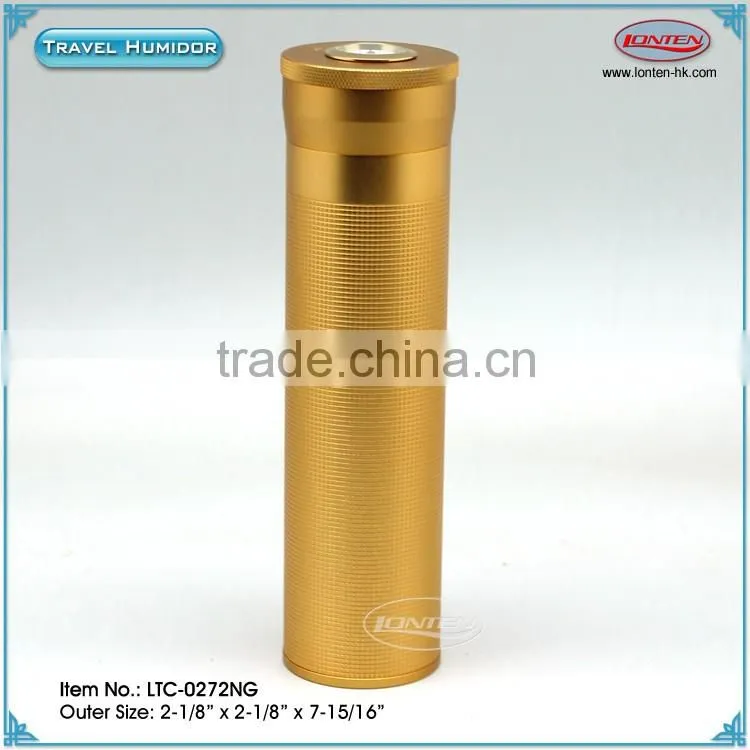 Cigar aluminum tube humidor