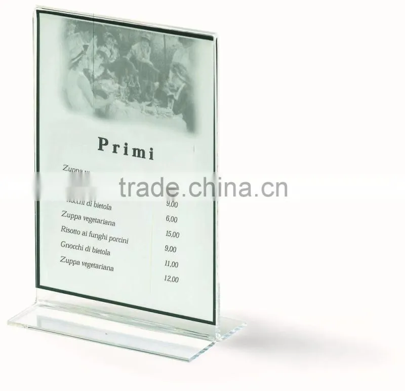 PMMA manu board,acrylic manu holder