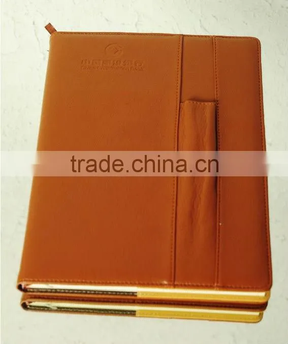 2014 Hot selling customized leather school note book