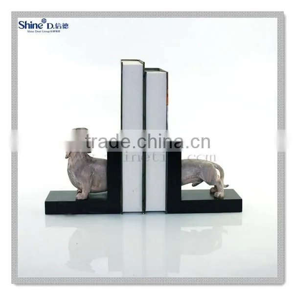 polyresin mini custom nautical flower bookends adjustable cute stone design bookends