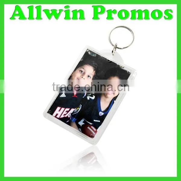 Bulk Personalized Plastic Photo Keychain
