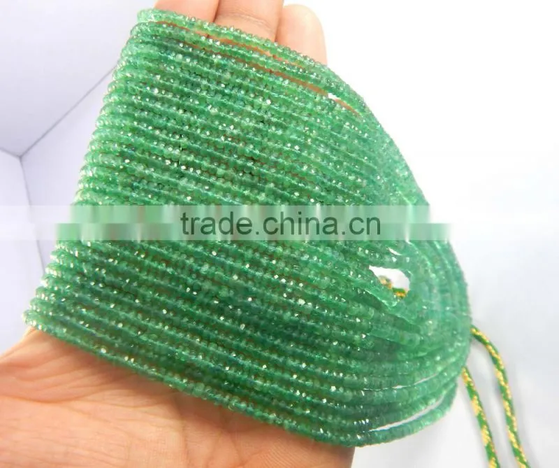 beautiful Multi strand Topa quality emerald beads Neacklacer antique look 13 strand necklace