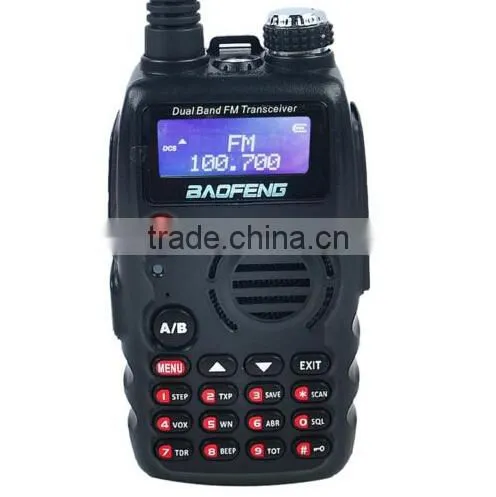 New Black VHF + UHF 136-174MHz/400-520MHz 5W 128CH VOX Dual band BaoFeng Two Way Radio A52