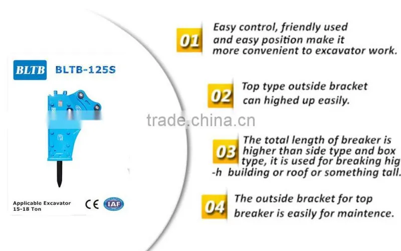 BLTB125 Series high quality hydraulic breakers in different type