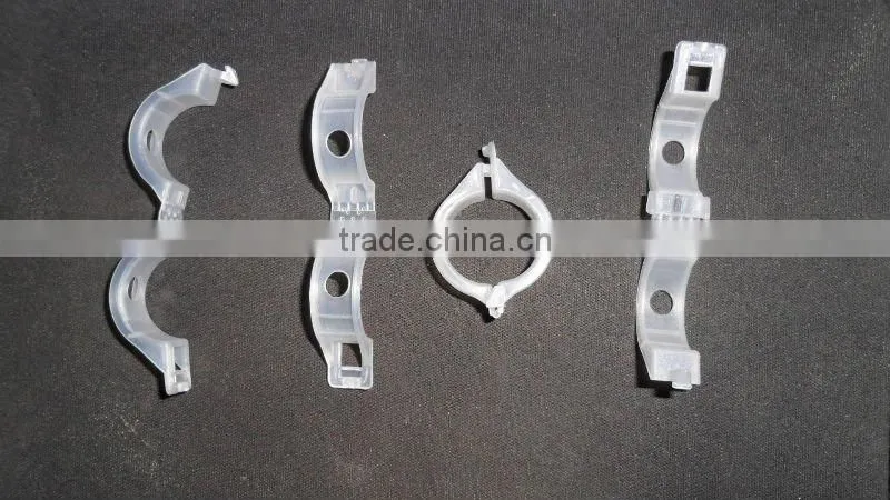 Plastic Pipe Clip in transparent