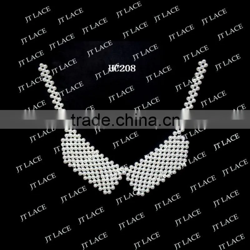 Handmade beaded trim for ladies garment