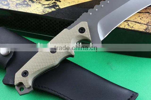 OEM full tang structure combat knife with G10