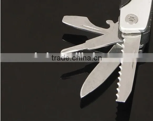 OEM Small folding Multifunctional pliers with LED flashlight