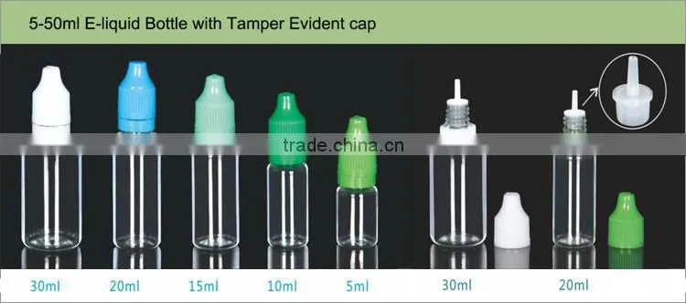 Silver Plastic E-Liquid Droppers 5ml-50ml