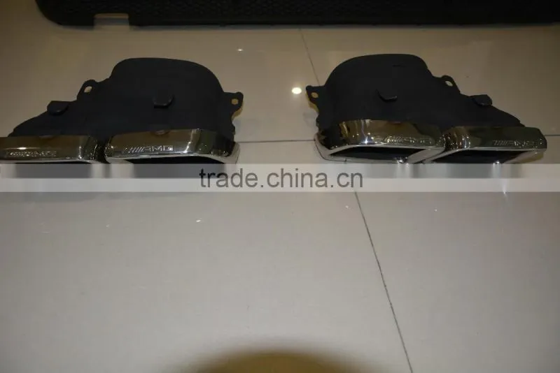 Exhaust tail pipe tips for Mercedes Benz W205 C63 C450 C Class chrome