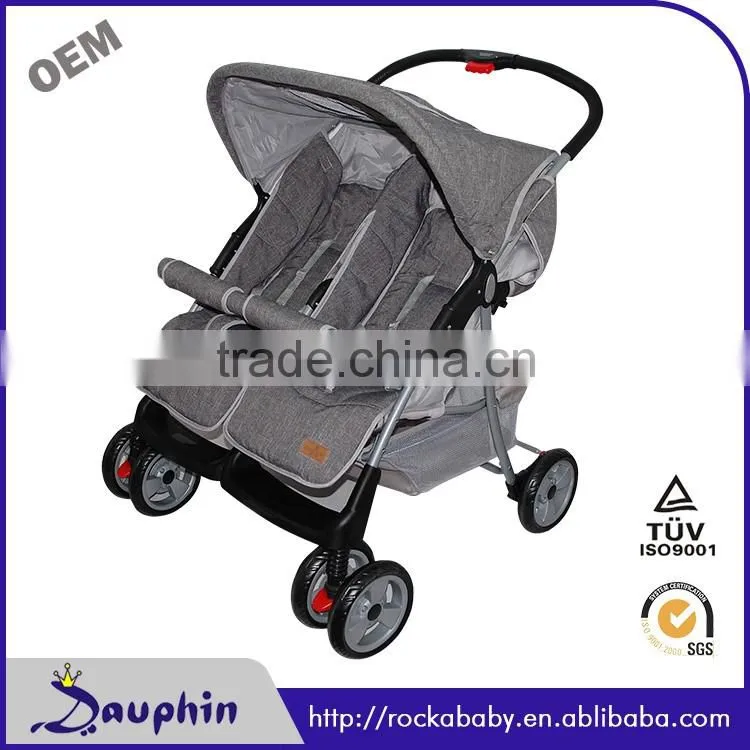 2016 new style baby pram baby twin stroller