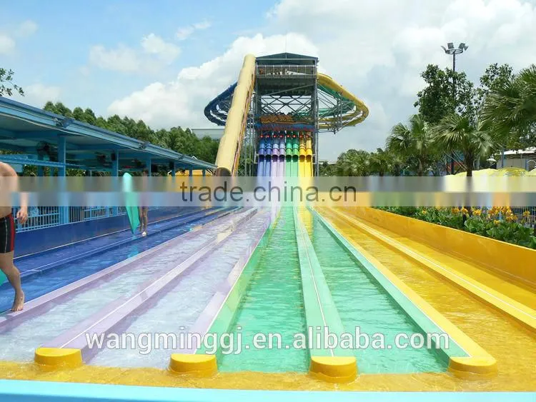 2016 best price water park rainbow racing slide giant water slide for sale