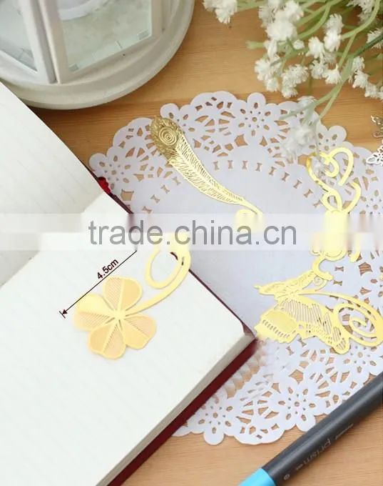 Fancy metal bookmark wholesale by china manufacturer