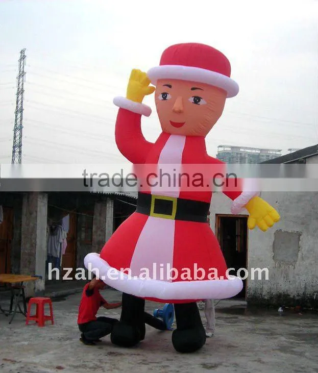 Cheap Christmas Inflatable Santa for Advertisement