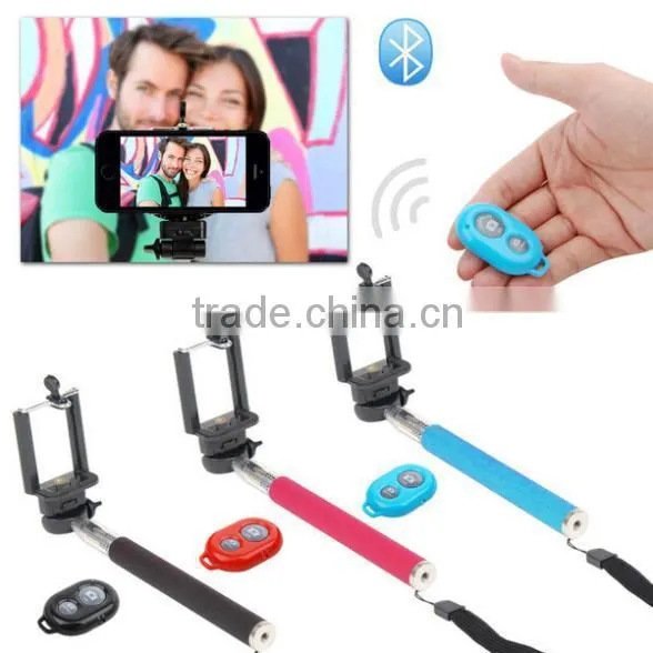2 in 1 Combo Handheld Monopod Plus Self-timer kit Bluetooth Wireless Camera AB Shutter for Android iphone Samsung HTC CL-70