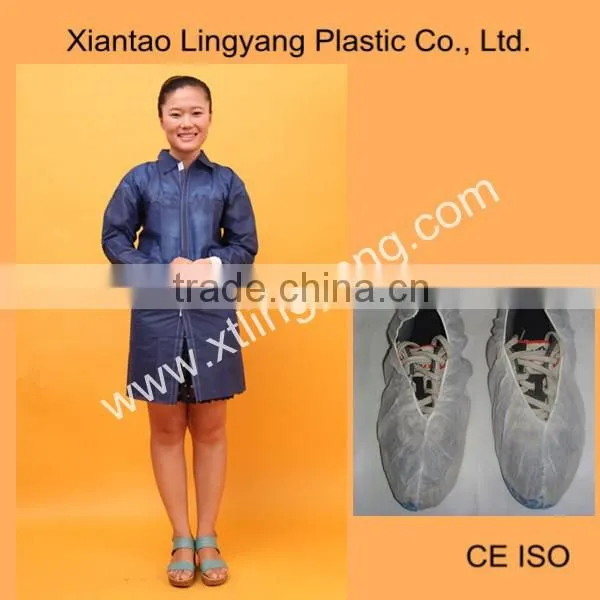 Dark Blue Long Sleeve Hospital Lab Coat