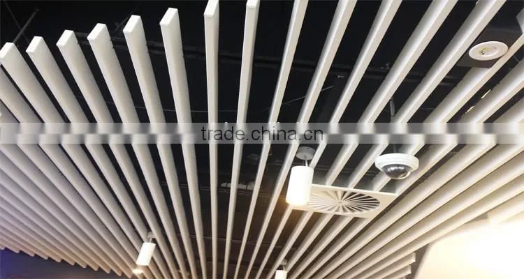 Factory production line of Railway Station U-Baffle Ceiling Tiles