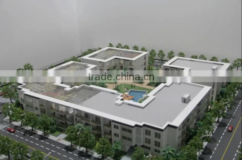 3d building model maker with light systerm /house scale model making
