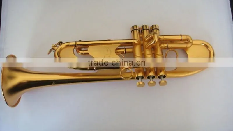 high grade trumpet brush gold surface import brass bell professional musical instruments