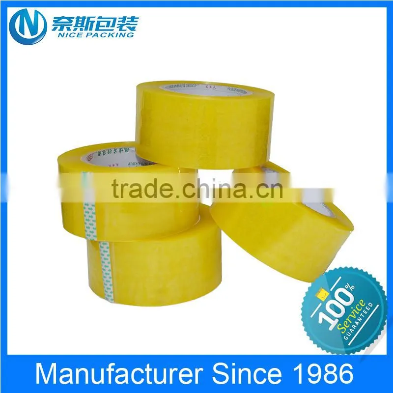 Customized size yellow Bopp Colored Tape with high quality