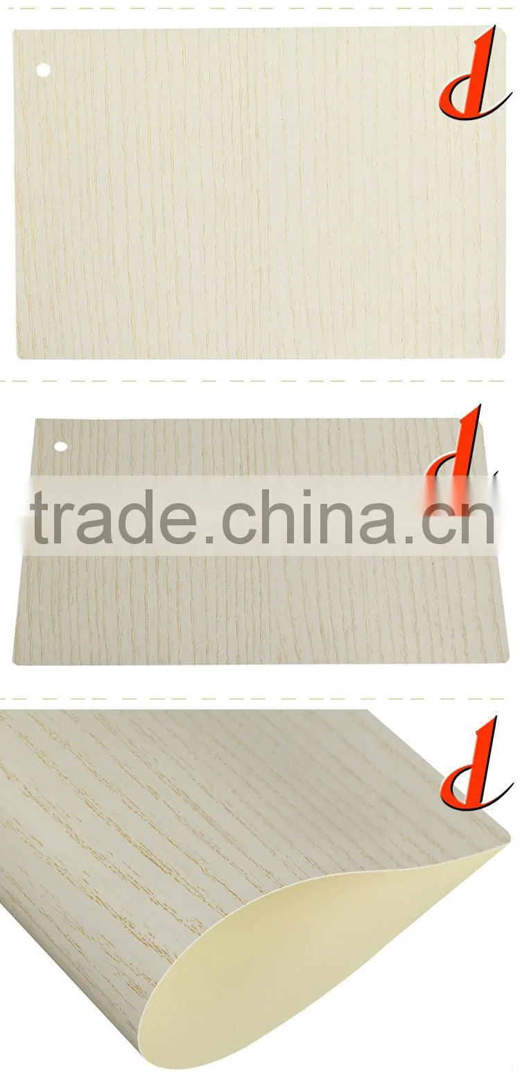 metalized solid color wood grain decorative pvc sheet