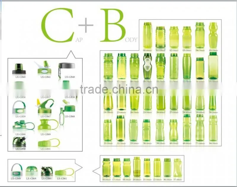 bpa free water bottle plastic sport water bottle lemon cup