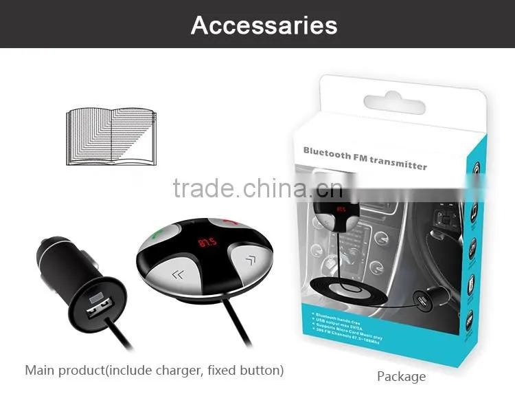 FM29B aux bluetooth car kit MP3 stereo FM transmitter car kit for phone
