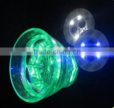 Promotional adhesive led bottle sticker, EVA 3M tape lighting coaster for glow bottle glorifier