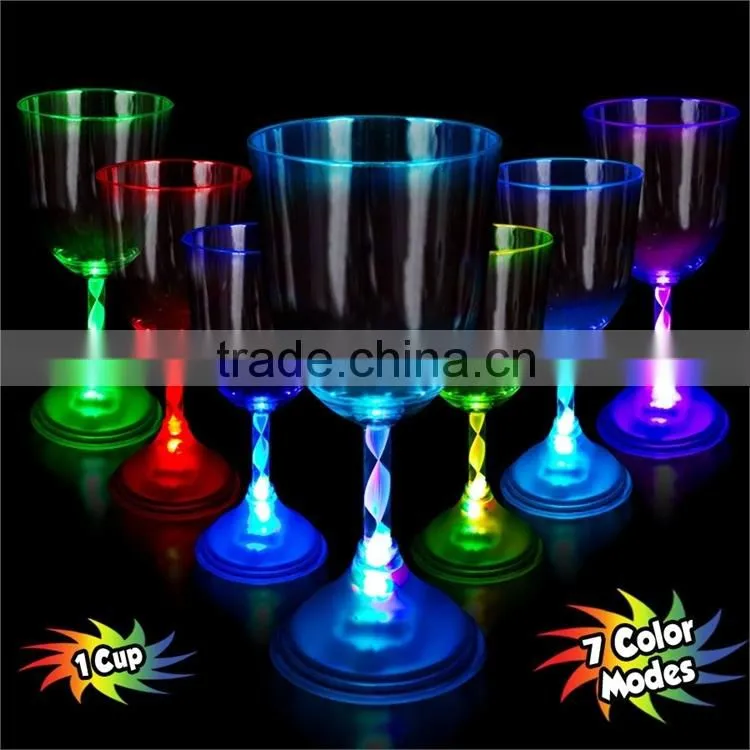led high quality flashing cup and led light cup glasses
