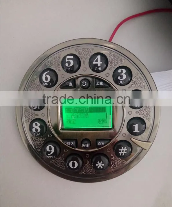 Black Phone Old Corded Telephone With Sim Card