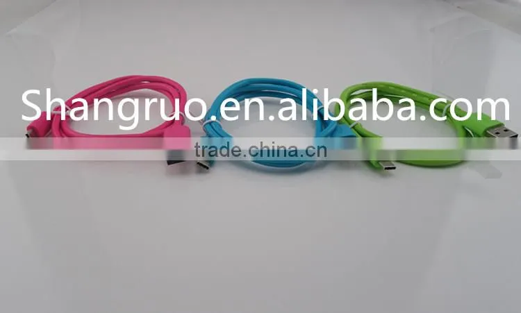 Fast speed colorful USB 3.0 to type C PVC jacket charging cable