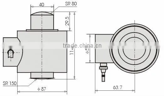 column-style load cell