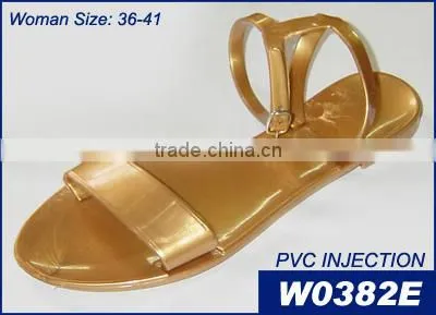 Clear Women Plastic Jelly Shoe Sandal