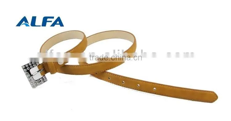 Fashion Sash Belt With Rhinestone Buckle