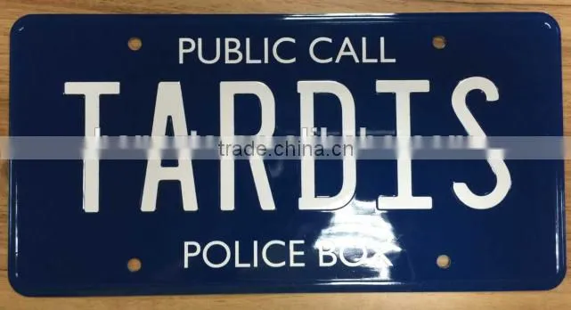 logo letter gloss license plate