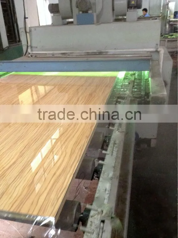 Wood Grain Color UV Board ,High Glossy UV Coating MDF