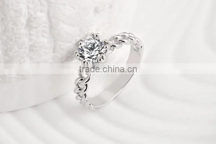 High quality 1 gram gold plated platinum wedding ring design