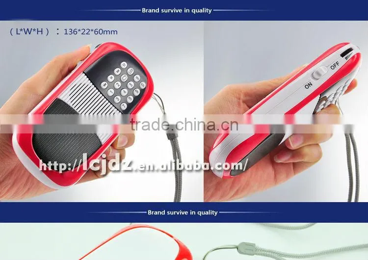 L-198AM portable radio am/fm usb sd