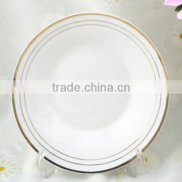 flat white porcelain plate